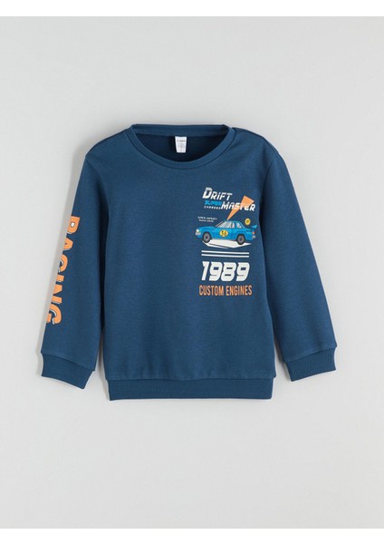 Lcw Yeni Lcw Kids Araba Baskılı Erkek Çocuk Sweatshirt