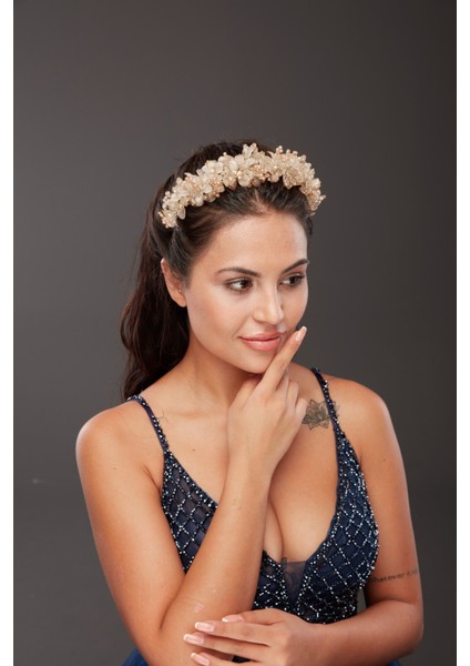 Açık Gold Renkli Geli Saç Tokası