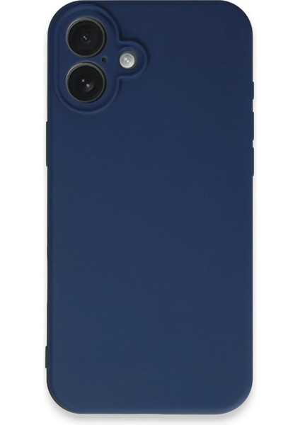 MYT09 iPhone 16 Plus Kılıf Nano Içi Kadife Silikon - Lacivert fırsatları