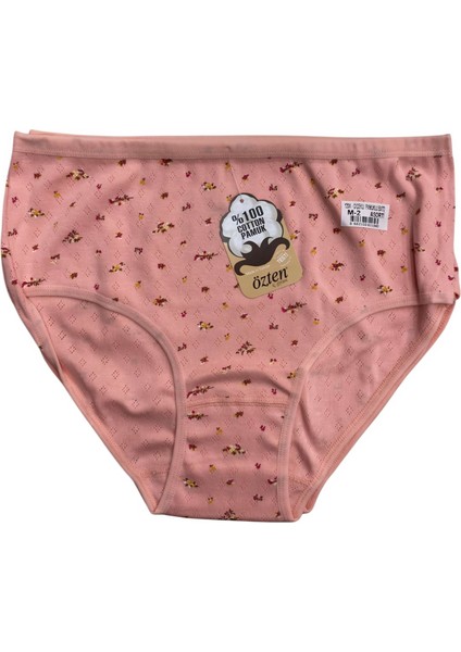 6'lı Asorti Paket % 100 Pamuk Nefes Alan Kumaş Çiçekli Yüksek Bel Kadın Bato Külot OZT120A6 fırsatları