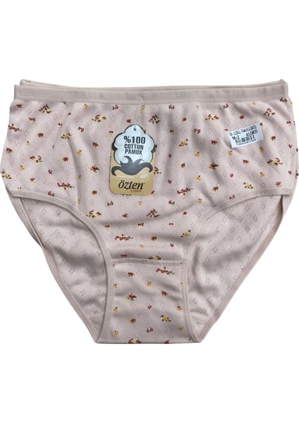 6'lı Asorti Paket % 100 Pamuk Nefes Alan Kumaş Çiçekli Yüksek Bel Kadın Bato Külot OZT120A6 indirimleri