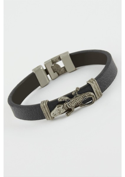 Timsah Suni Deri Bileklik