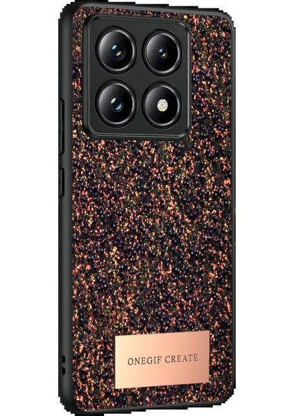 MYT09 Xiaomi Mi 14T Pro Bright Simli Kapak - Derin Mor modelleri