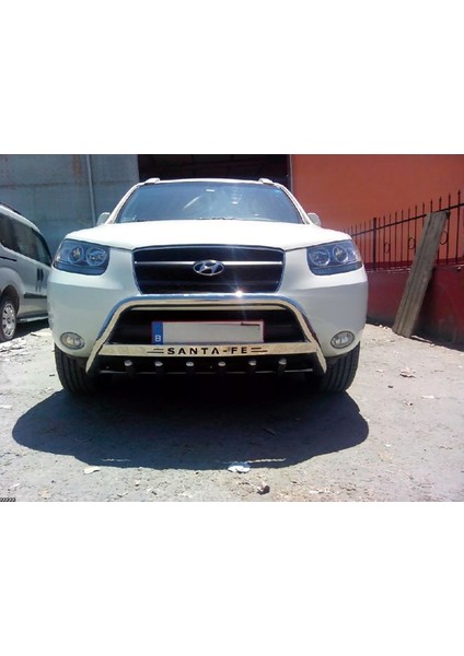 Hyundaı Santa Fe 2006-2012 Ön Koruma- Karterli - Yazı Saclı - 60ø- Cobıa A modelleri