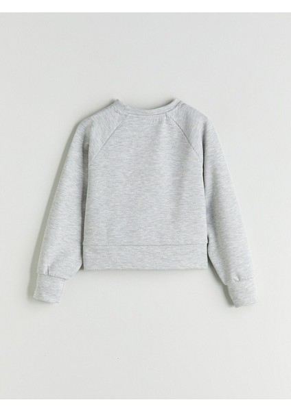 Lcw Yeni Yeni Sezon Bisiklet Yaka Baskılı Kız Çocuk Sweatshirt indirimleri