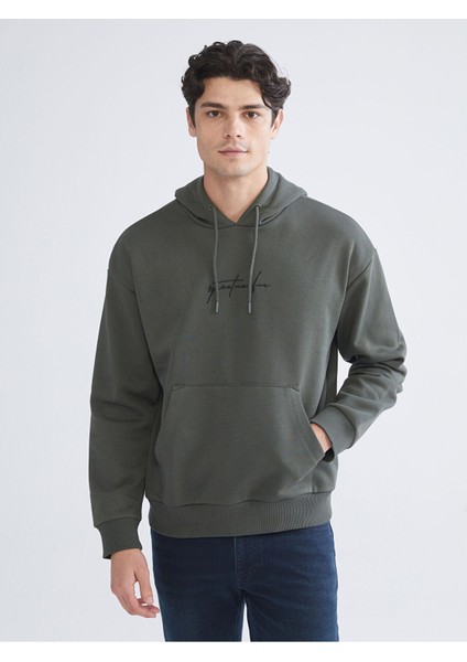 Lcw Yeni Özmarka Yeni Sezon Baskılı Kapüşonlu Erkek Sweatshirt