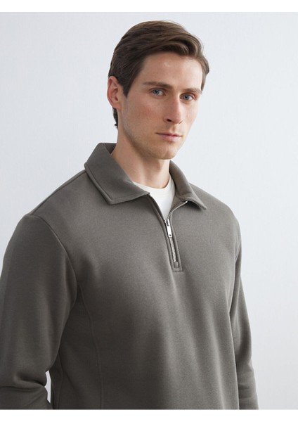 Lcw Yeni Yeni Sezon Polo Yaka Erkek Sweatshirt