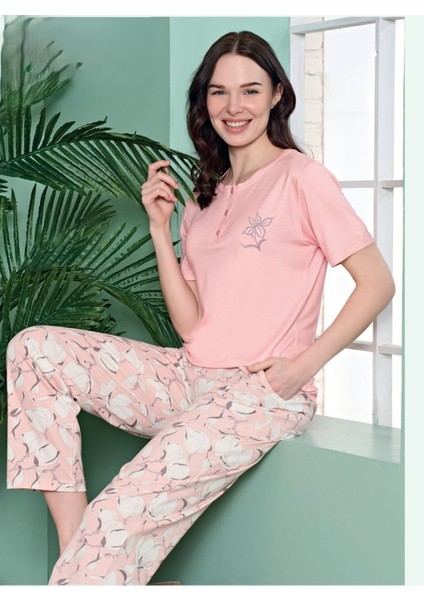 1857 Modal Poleren Pembe Pijama Takım