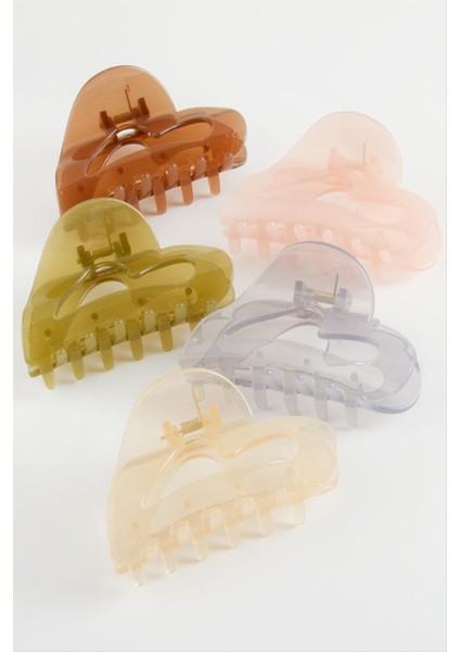 Kalp Renkli Mandal Toka 9 cm