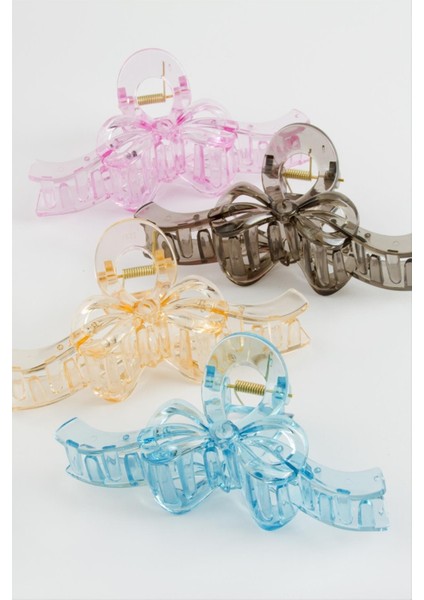 Şimşek Şeffaf Renkli Mandal Toka 13 cm