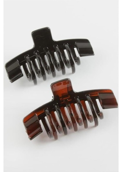 Bordo ve Siyah Renkli Mandal Toka 8 cm