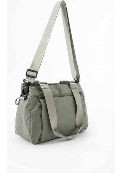 Sanmorris 5 Gözlü Desenli Paraşüt Kumaş Ayarlanabilir Çapraz Askılı El ve Omuz Çantası