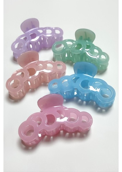 Iç Içe Halka Renkli Mandal Toka 8 cm