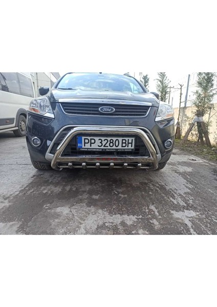 Kuga 2008-2012 Ön Koruma - Karterli - Yazı Saclı - 60 - Bull Bar - Cobıa A fiyatları
