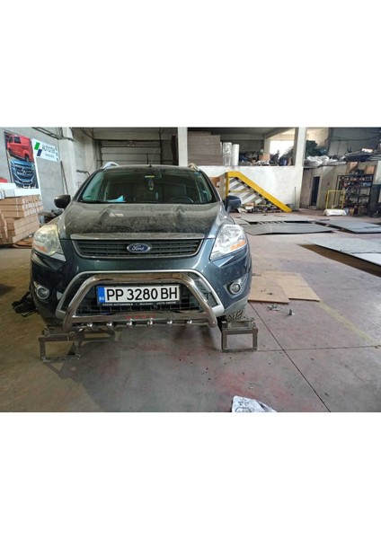 Kuga 2008-2012 Ön Koruma - Karterli - Yazı Saclı - 60 - Bull Bar - Cobıa A fırsatları