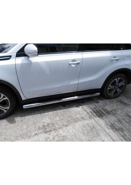 – Kodiaq 2016-2024 Uyumlu Krom Ø70 Yan Basamak | Tubular C Modeli modelleri