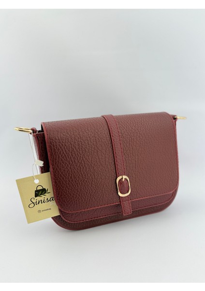 Kadın Ayarlanabilir Askı Detaylı Deri Omuz Çantası