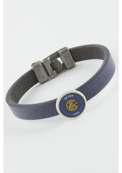 Lacivert Renkli Suni Deri Bileklik