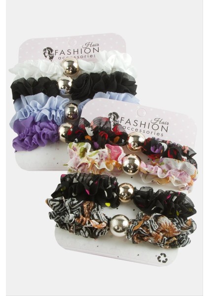 Fırfırlı Lastikli Toka 4 Adet