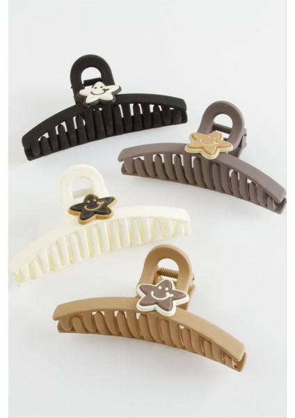 Yıldız Renkli Mandal Toka 11 cm