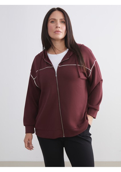 Lcw Yeni Özmarka Yeni Sezon Kapüşonlu Oversize Kadın Fermuarlı Sweatshirt fiyatları