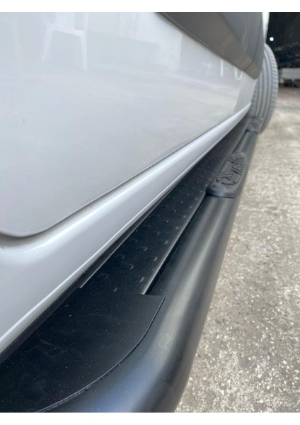 Peugeot Partner 2019+ Krom Saclı Yan Basamak + Çiftli Bıyık + Arka Koruma | 3 Lü Set Siyah fırsatları