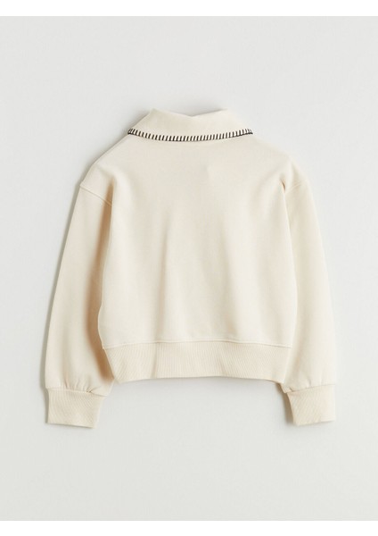 Lcw Yeni Yeni Sezon Polo Yaka Kız Çocuk Sweatshirt fırsatları