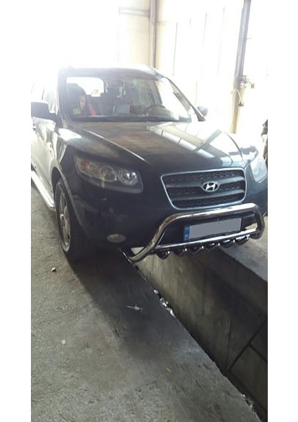Hyundaı Santa Fe 2006-2012 Ön Koruma- Karterli - Ara Borulu - 60ø- Bream A