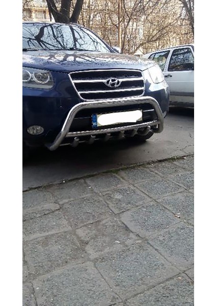 Hyundaı Santa Fe 2006-2012 Ön Koruma- Karterli - Ara Borulu - 60ø- Bream A
