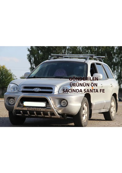 Hyundaı Santa Fe 2000-2005 Ön Koruma- Karterli - Yazı Saclı - 60ø- Cobıa A