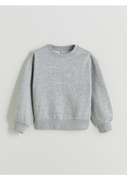Lcw Yeni Yeni Sezon Bisiklet Yaka Kız Çocuk Sweatshirt