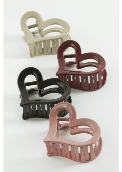 Kalp Renkli Mandal Toka 7 cm