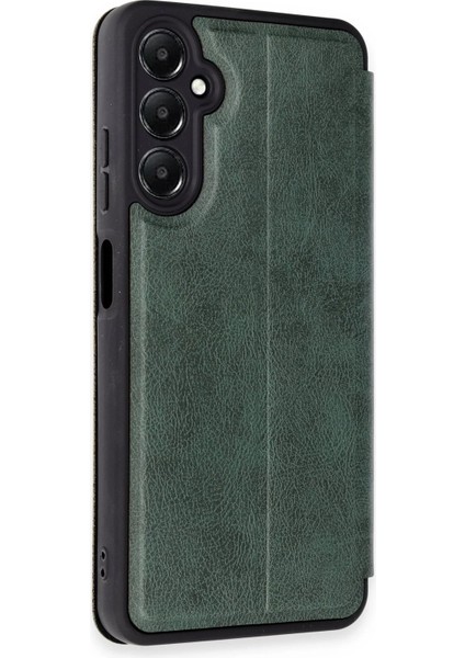 MYT09 Samsung Galaxy A15 4g Kılıf Flip Cover - Koyu Yeşil fiyatları
