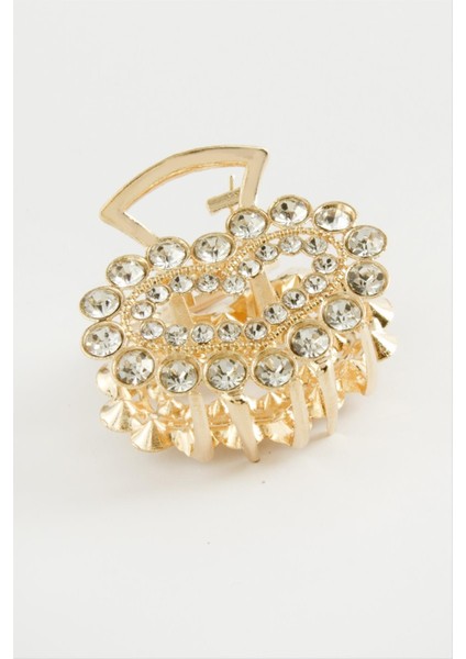 Kalp Taşlı Metal Mandal Toka 4,5 cm modelleri