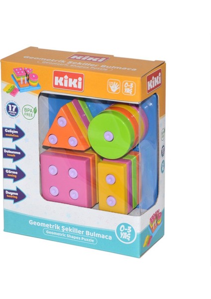 AE-1410 Kiki Geometrik Şekiller Bulmaca