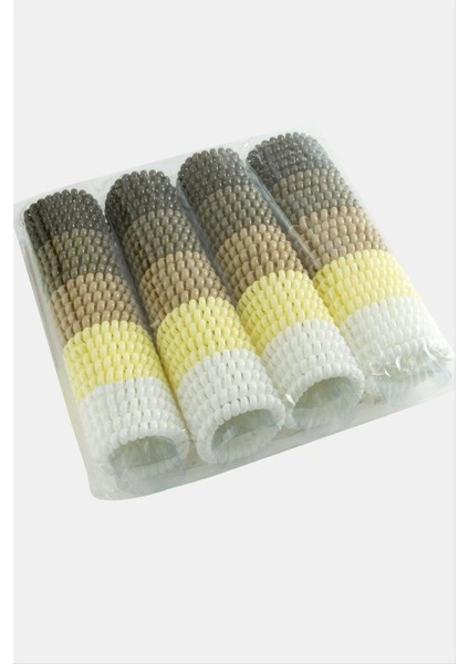 100 Adet Renkli Makarna Lastik Toka