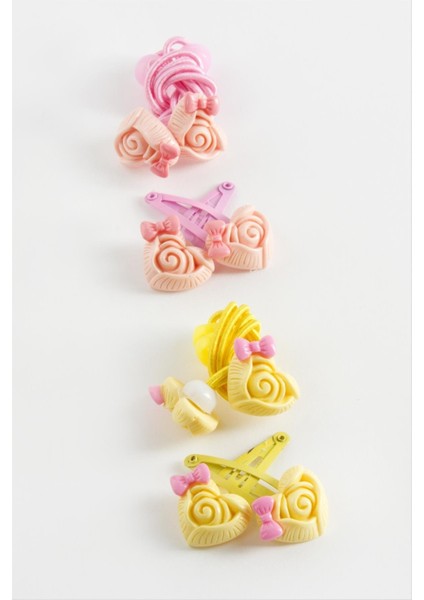 Gül Pens Lastikli Toka 4 Adet modelleri