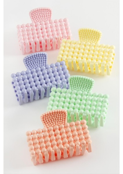 Dikdörtgen Renkli Mandal Toka 6 cm