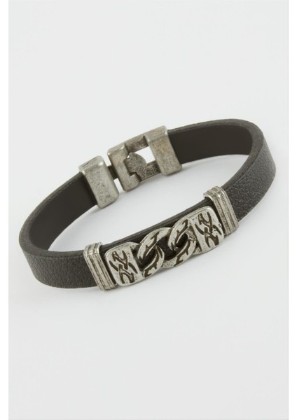 Zincir Desenli Suni Deri Bileklik fiyatları