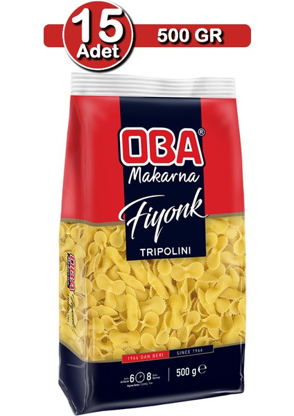 Fiyonk Makarna 500 G x 15 Adet | Kalabalık Sofra Paketi