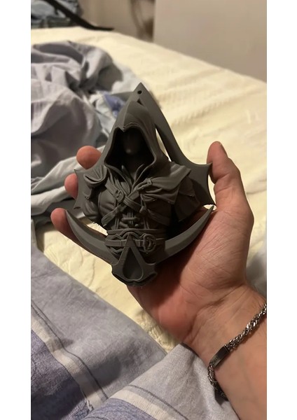 CRAFTSY3D Ezio Auditore Büst – 3D Baskı Dekoratif Koleksiyon Figürü