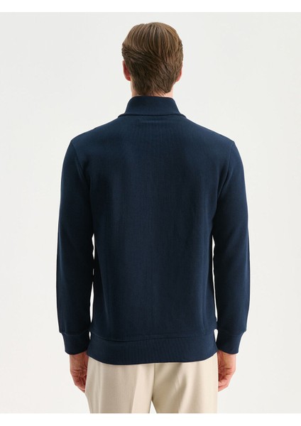 Lcw Yeni Yeni Sezon Fermuarlı Dik Yaka Uzun Kollu Erkek Sweatshirt fırsatları