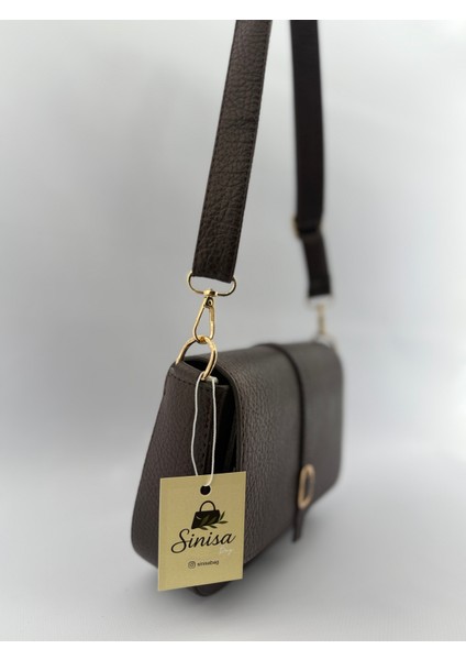 Kadın Ayarlanabilir Askı Detaylı Deri Omuz Çantası