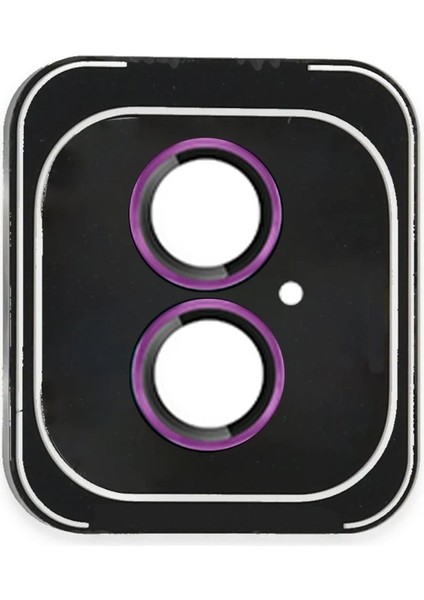 MYT09 iPhone 16 Pvd Metal Kamera Lens - Pembe