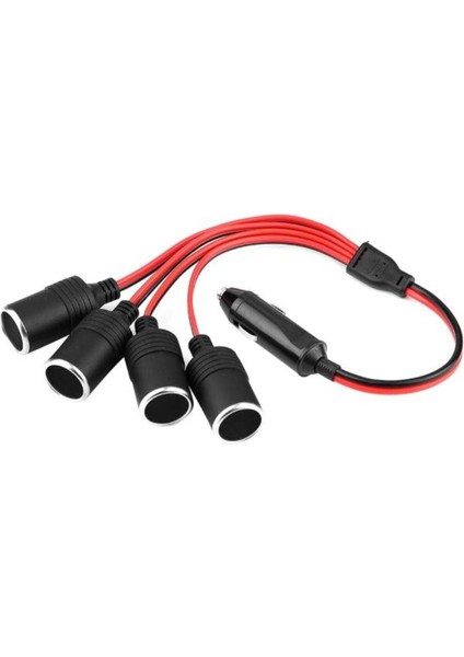 SE-7021 Araç Çakmaklık Çoğaltıcı Çakmaklık Dağıtıcı 1 Erkek 4 Dişi Araç Çakmaklık Dağıtıcı Splitter fiyatları