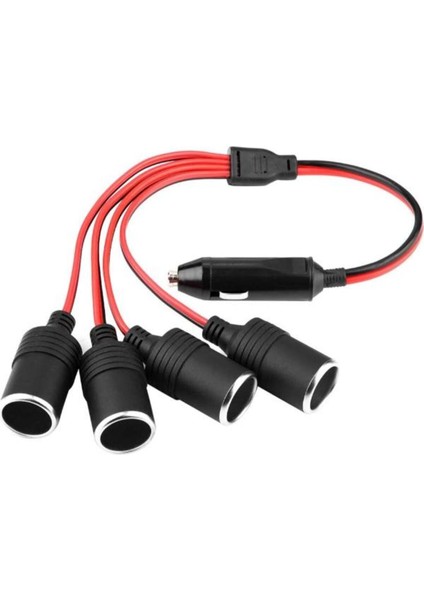 SE-7021 Araç Çakmaklık Çoğaltıcı Çakmaklık Dağıtıcı 1 Erkek 4 Dişi Araç Çakmaklık Dağıtıcı Splitter modelleri