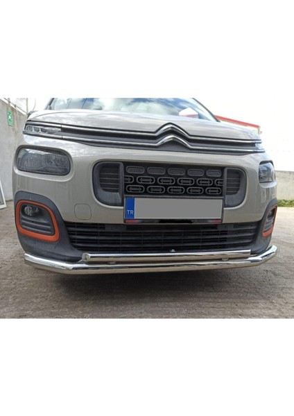Citroen Berlingo (2019-2025) - Ön Tampon Koruma Demiri - Bükümlü Çiftli Bıyık - 60 - Scaft A fiyatları