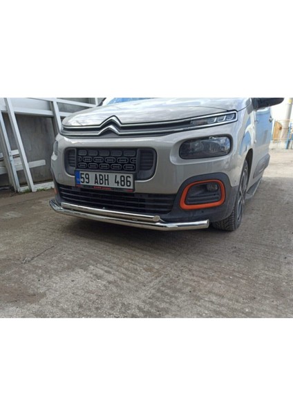 Citroen Berlingo (2019-2025) - Ön Tampon Koruma Demiri - Bükümlü Çiftli Bıyık - 60 - Scaft A modelleri