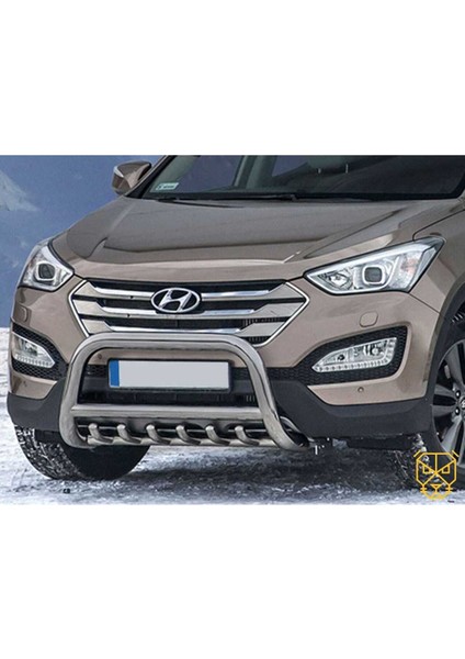 Hyundaı Tucson 2016-2021 Uyumlu - Ön Koruma - Bull Bar - Ara Borulu - 60 - Bream A