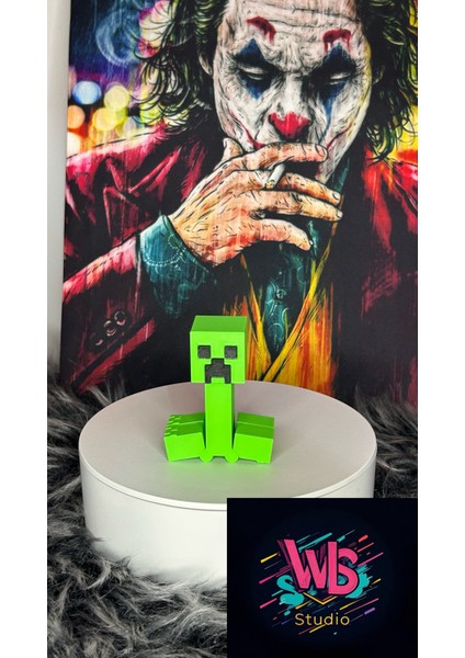 Hareketli Minecraft Creeper Figür | Organik | Yeni Nesil Oyuncak modelleri